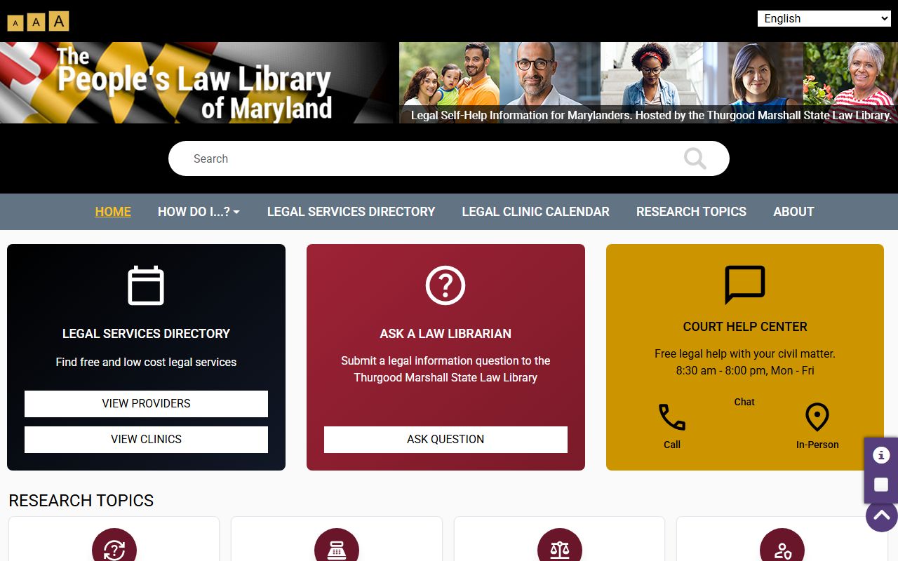 Maryland People's Law Library reentry resource for released Harford County inmates